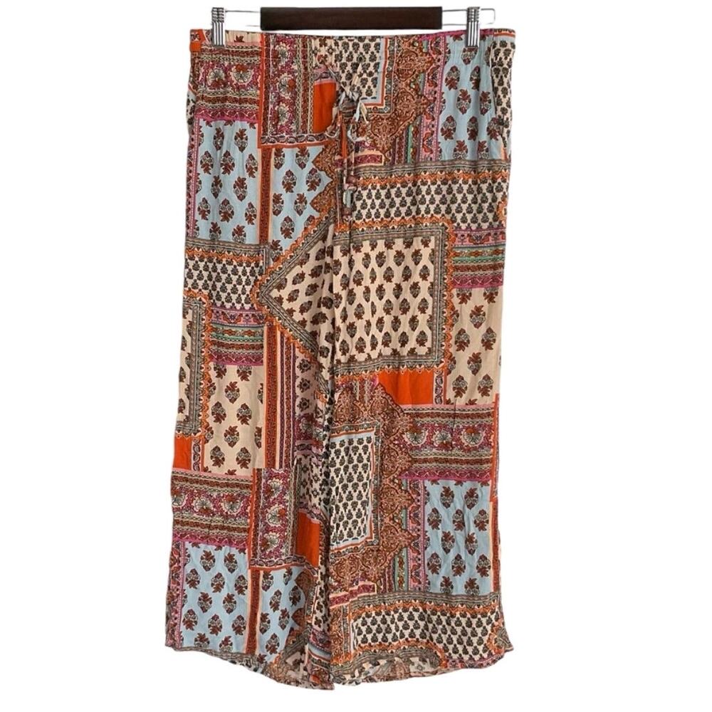 Christian Siriano New York Wide Leg Patchwork Pants NWT